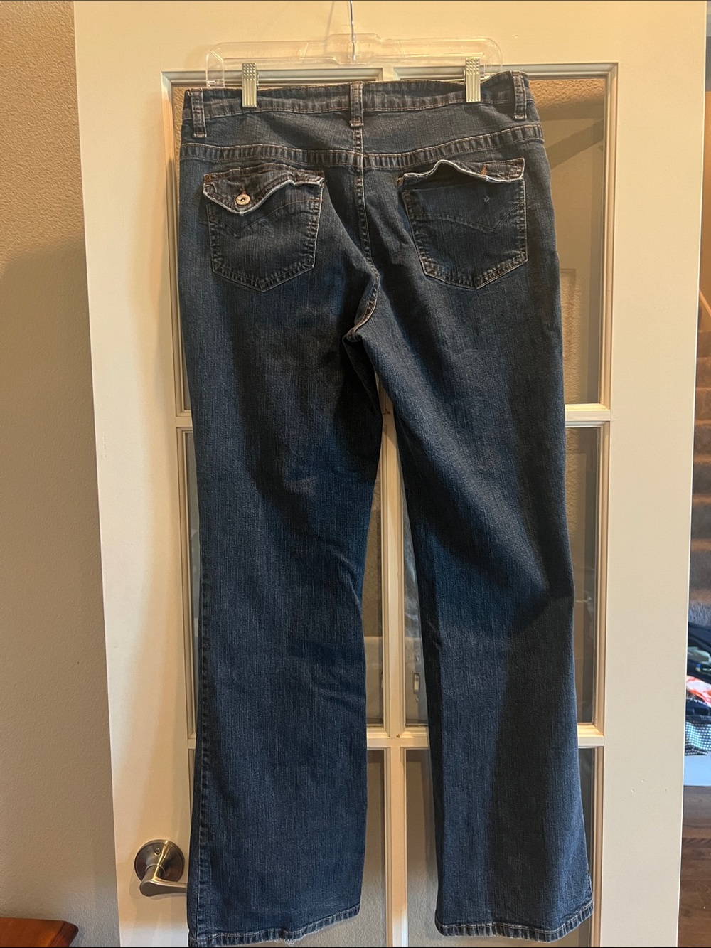 Faded Glory Women's Dark Wash Flare Jeans Size 12 - Picture 7 of 10